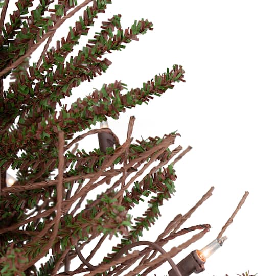 Northlight 18" Pre-Lit Potted Warsaw Twig Artificial Christmas Tree